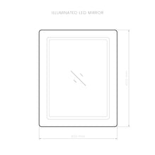 Illuminated LED mirror