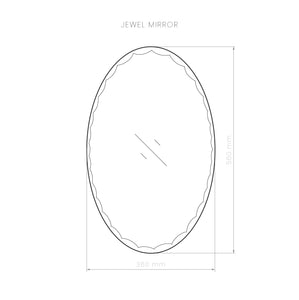 Jewel mirror