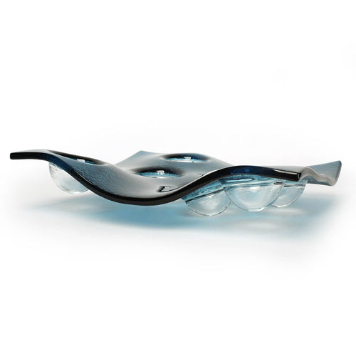 Blue Bubble decorative plate