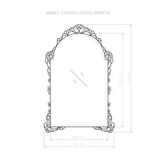 Memo stained glass mirror