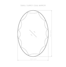 Small Surrey oval mirror