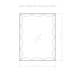 Small Surrey rectangular mirror
