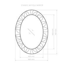 Stained antique mirror