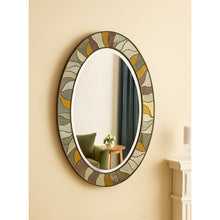Stained antique mirror