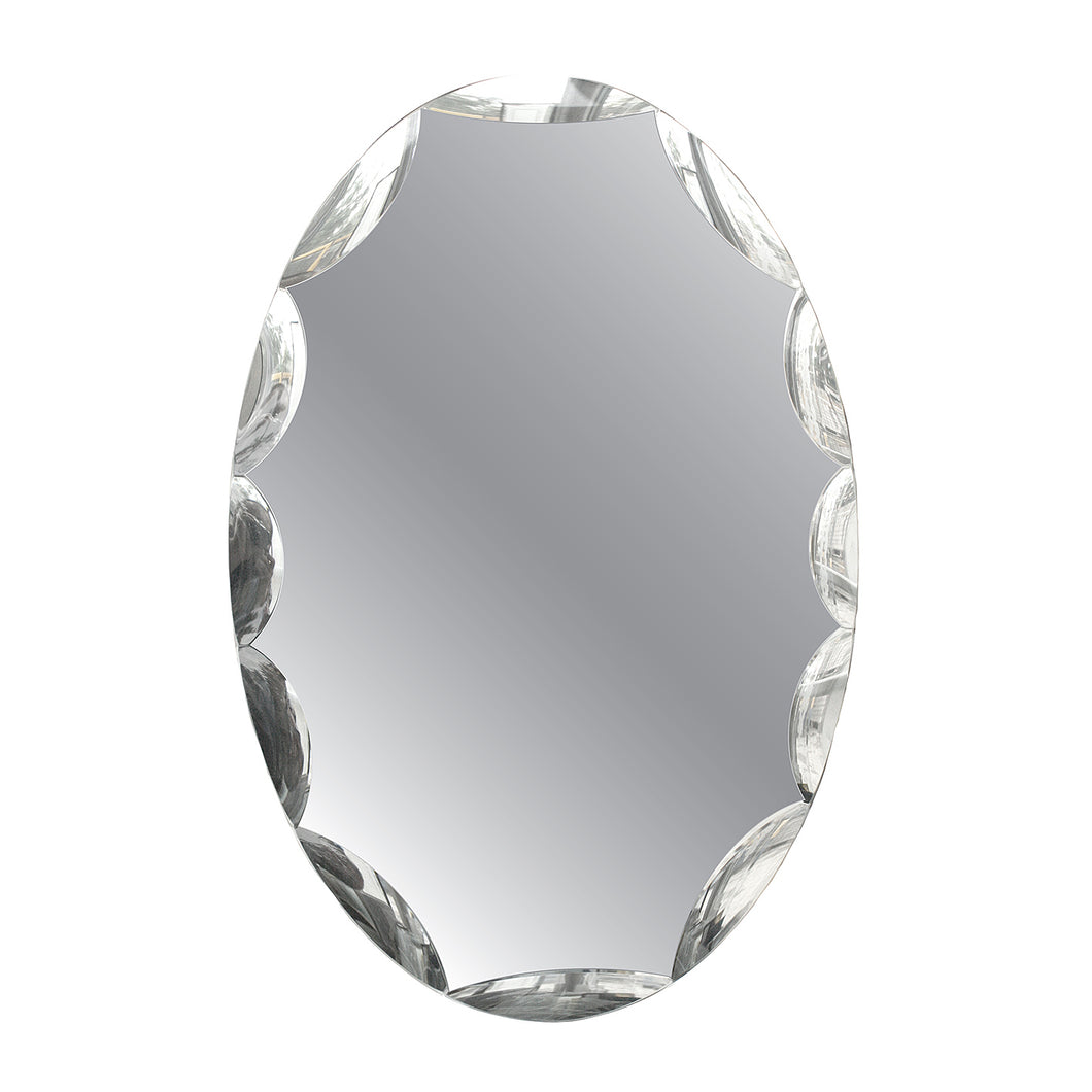 Small Surrey oval mirror - AM studio glass design shop
