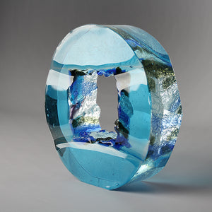 Square eye. Blue - AM studio glass design shop